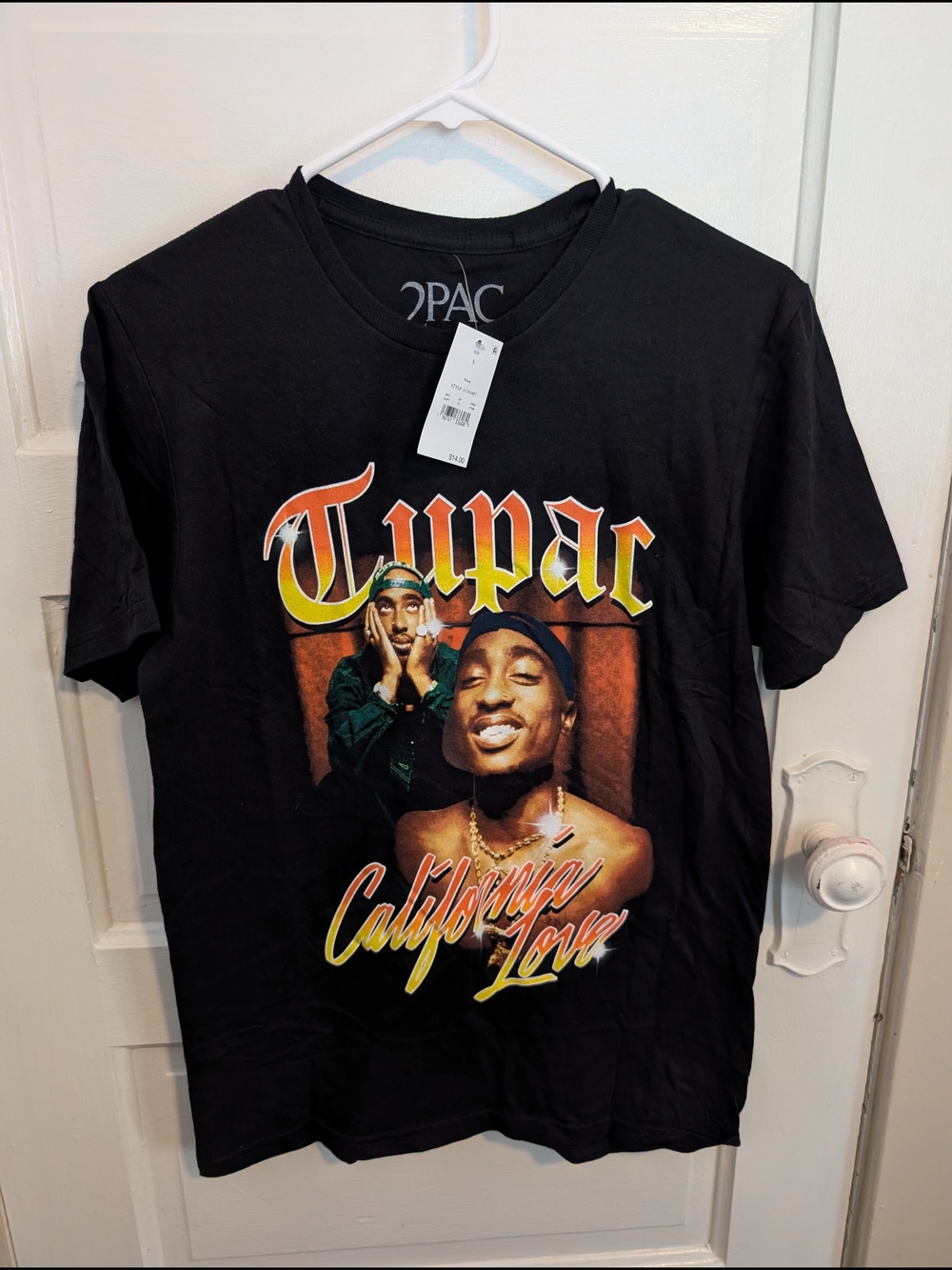 NWT Black Tupac "California Love" Cotton Graphic Tee